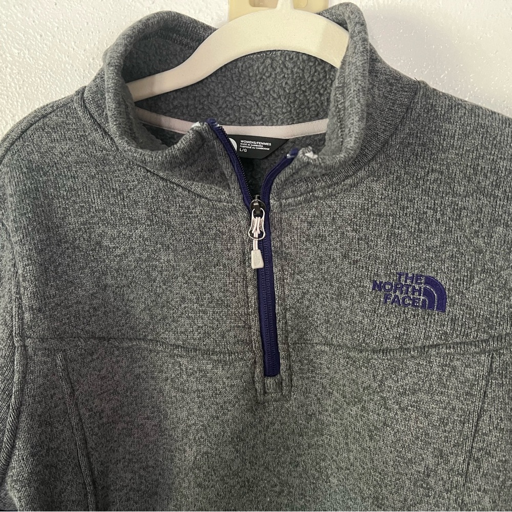 The North Face Women’s Gray Quarter Zip Sweater